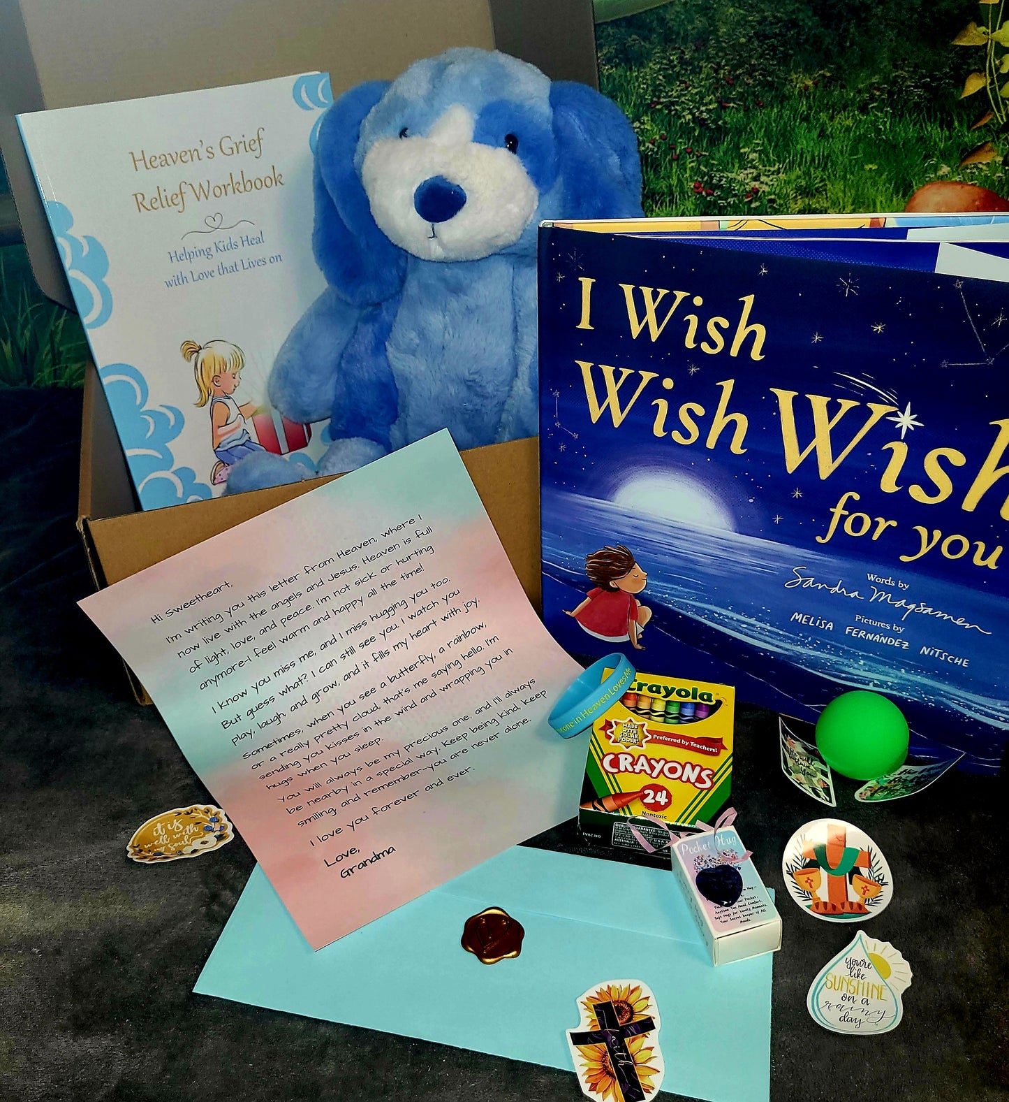 Blue Puppy Bereavement Box – Sympathy Gift for Grieving Children
